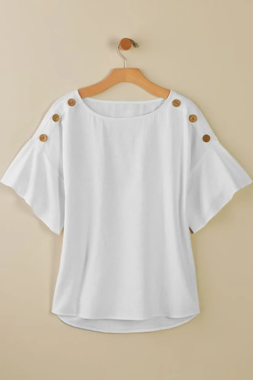 Andrea Linen Blend Pullover