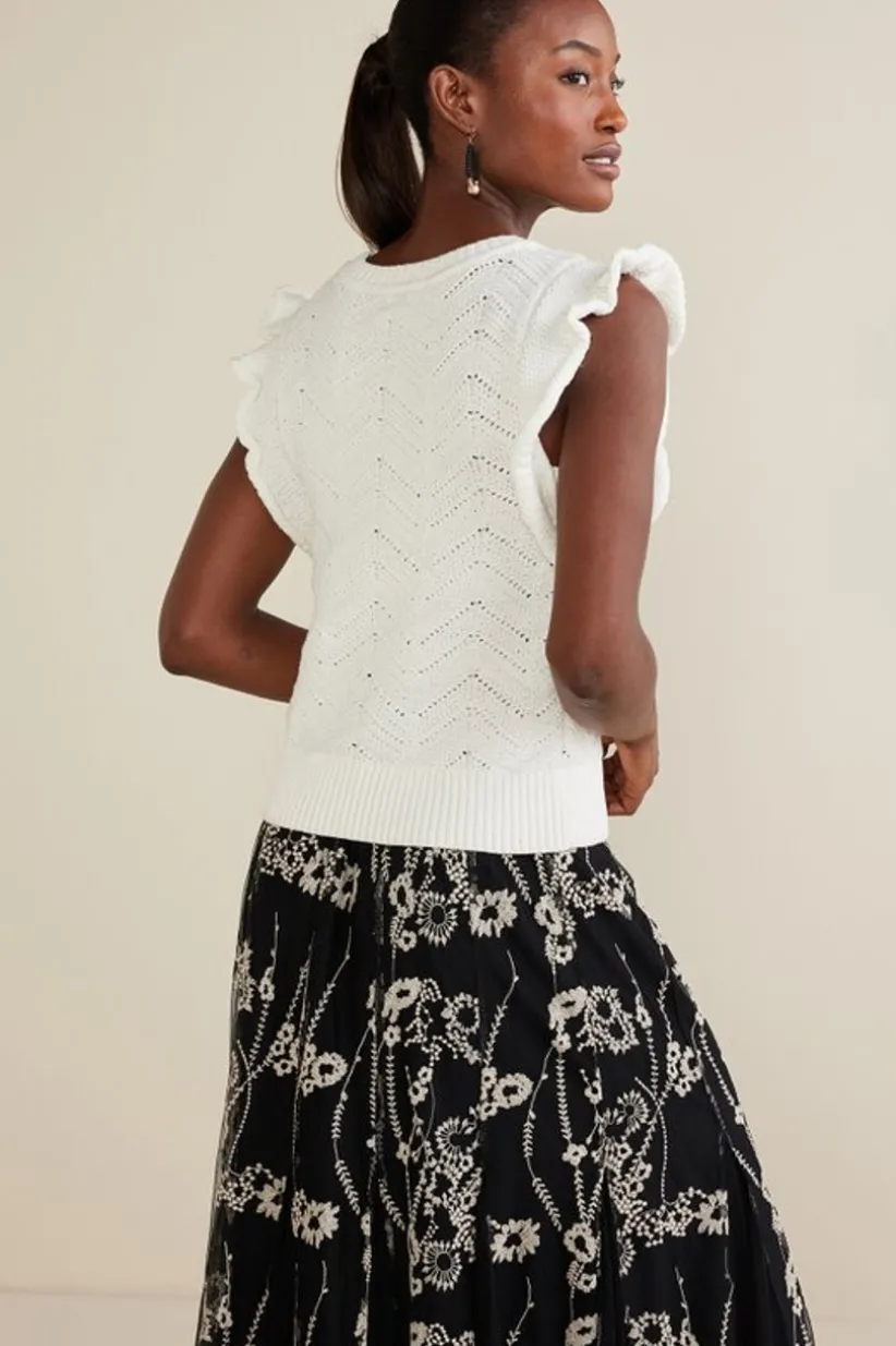 Celina Flutter Sleeve Sweater