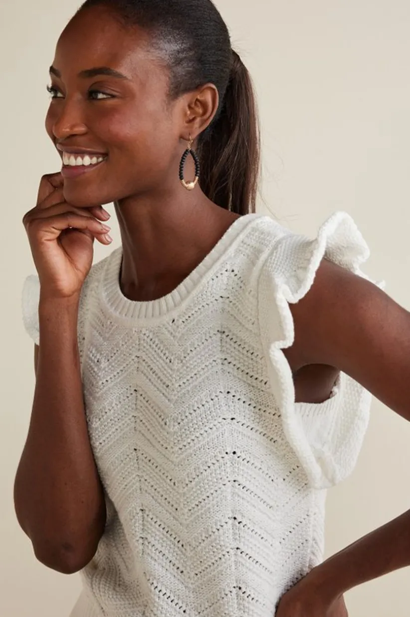 Celina Flutter Sleeve Sweater