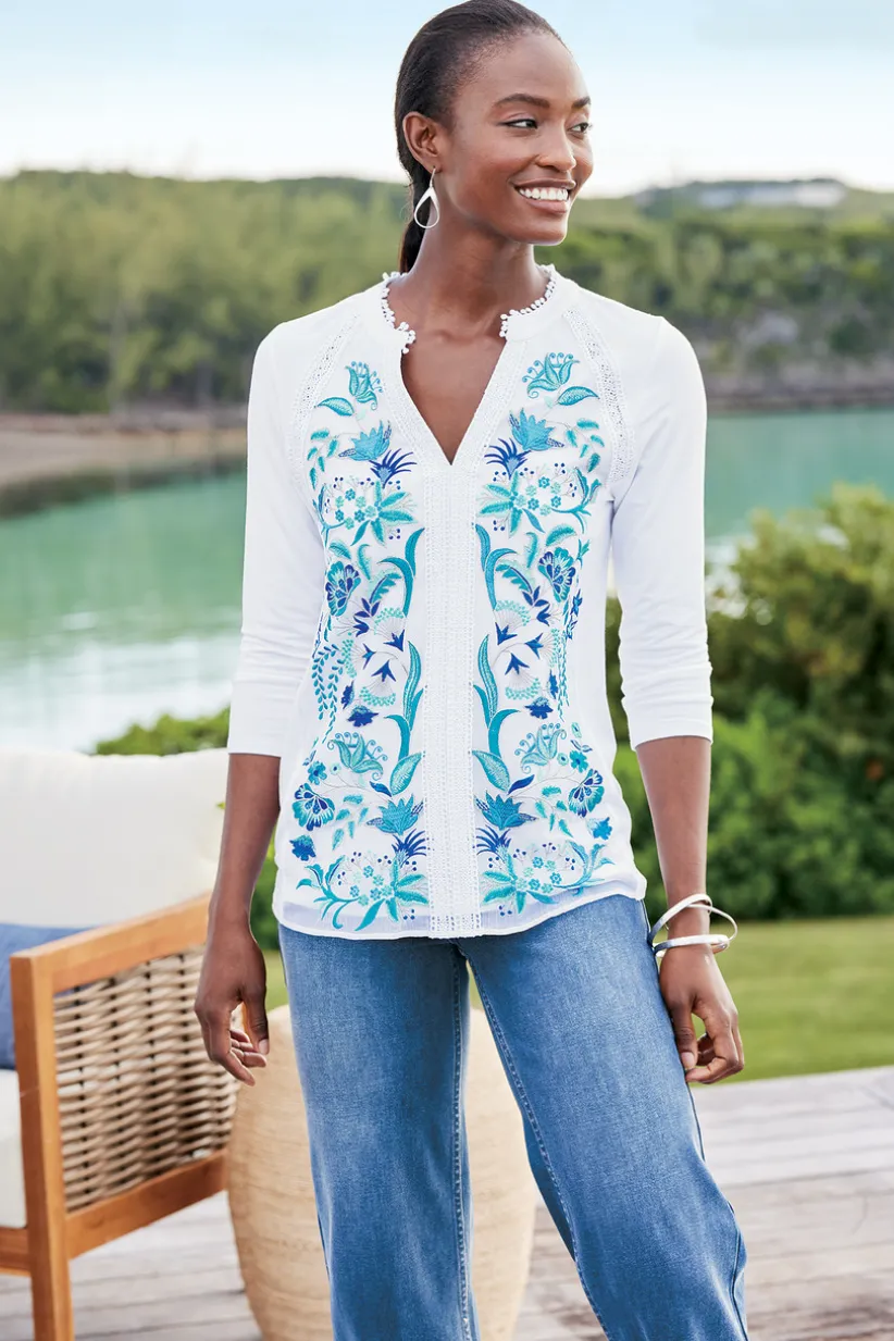 Delsie Embroidered Top