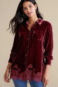 Eden Velvet and Lace Shirt