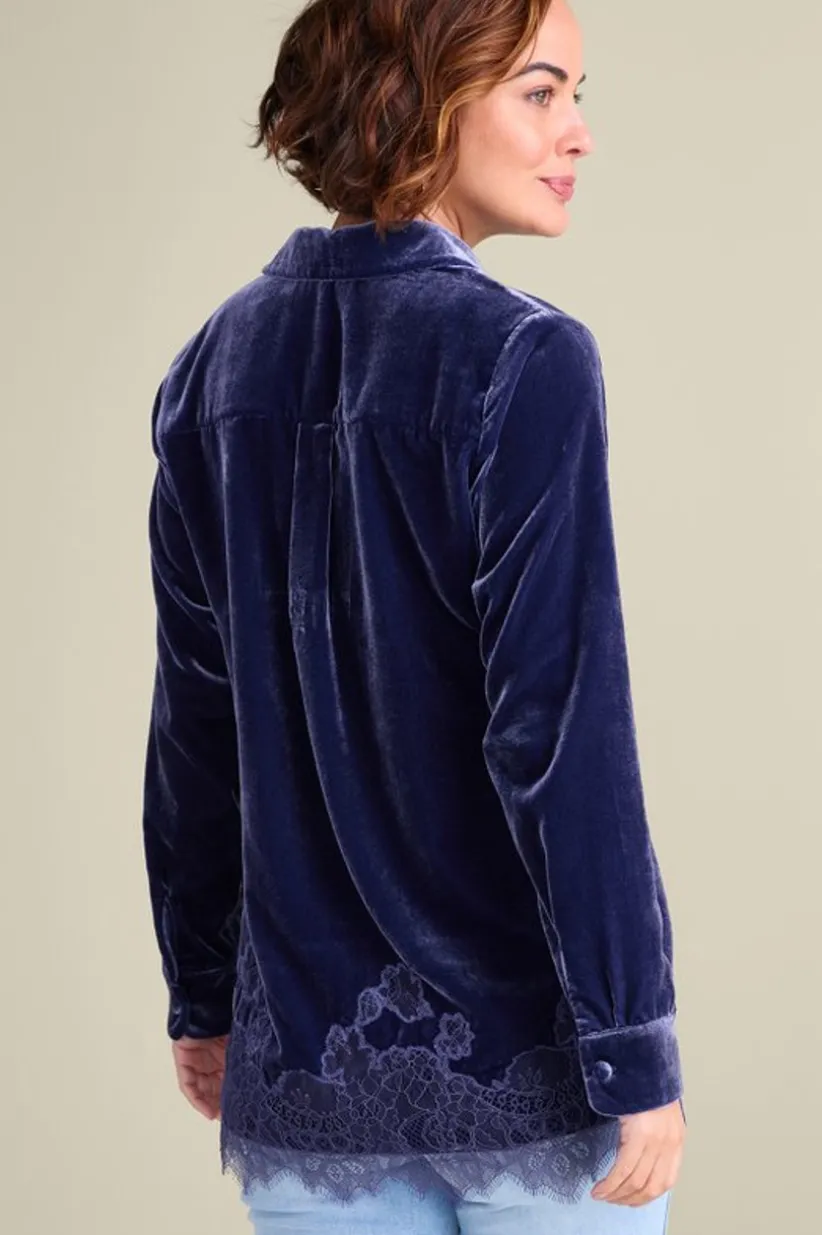 Eden Velvet and Lace Shirt