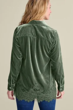 Eden Velvet and Lace Shirt