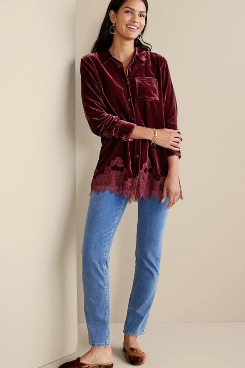 Eden Velvet and Lace Shirt