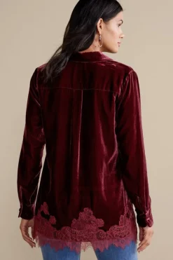 Eden Velvet and Lace Shirt