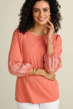 Embroidered Parisian Poet Top