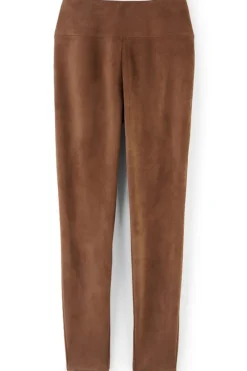 Faux Suede Pull-On Leggings