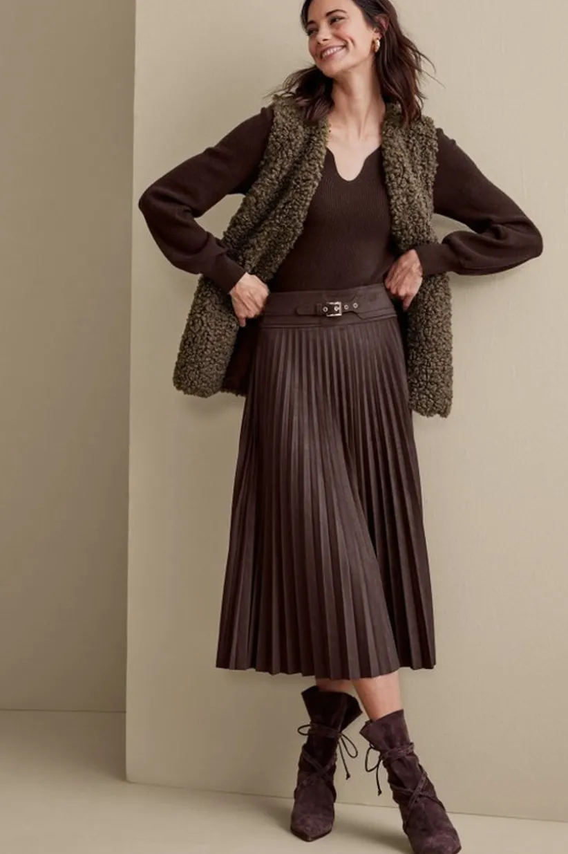 Lavina Faux Suede Skirt