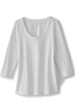 Linnea Embroidered 3/4 Sleeve Tee