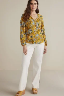Lorna Button Front Top