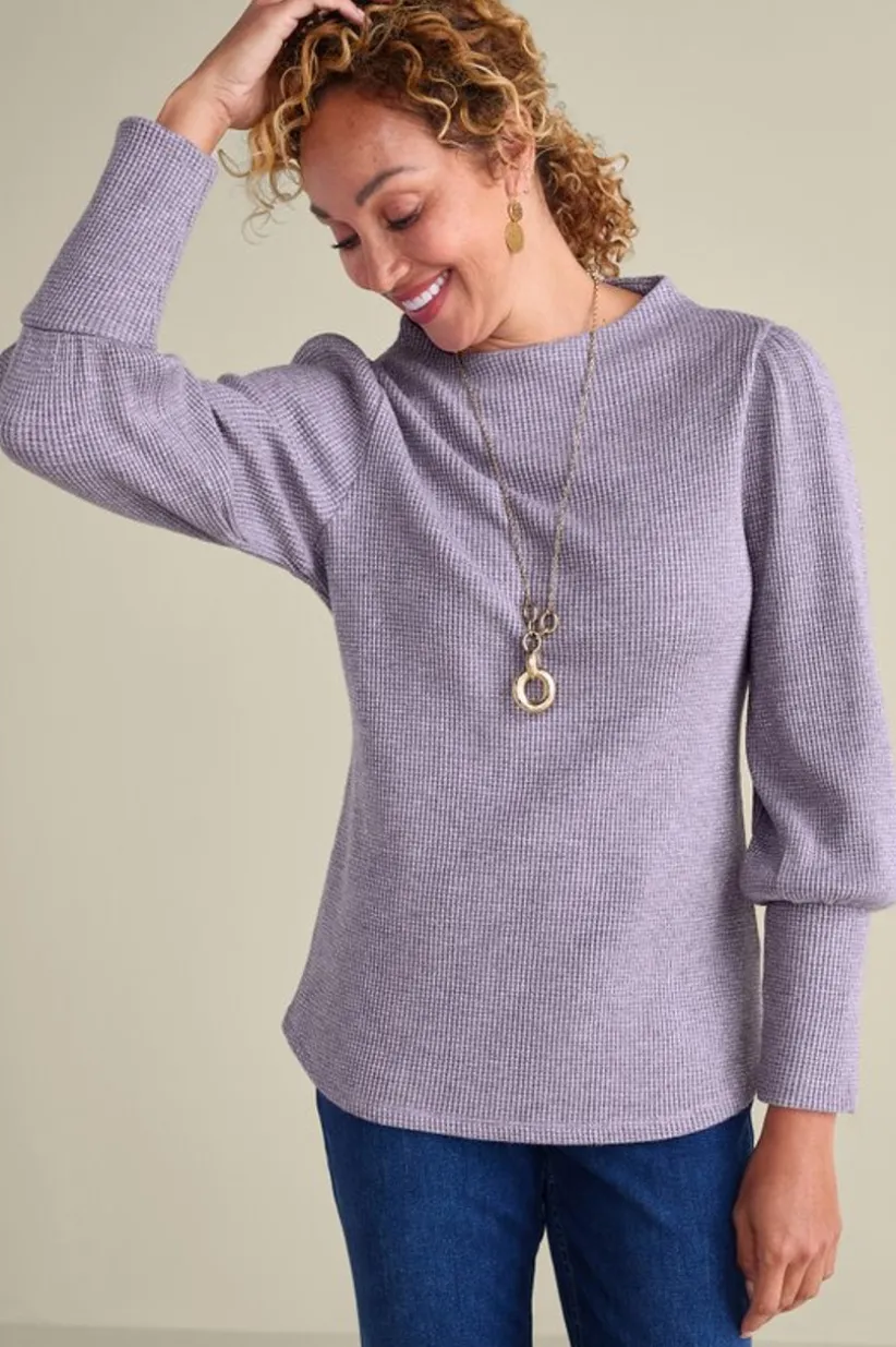 Melina Waffle Pullover