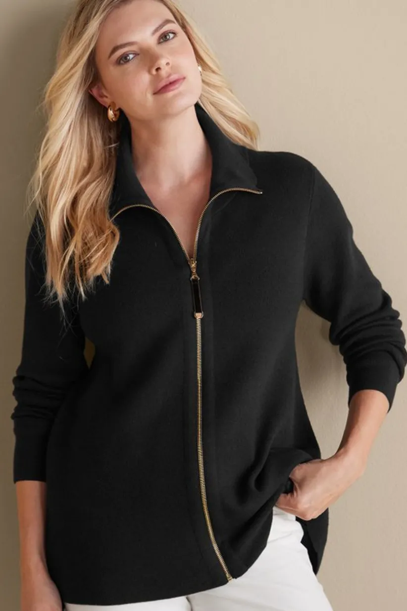 Meria Zip Cardi