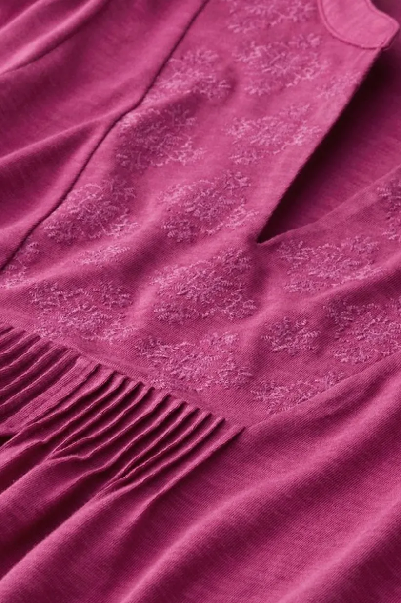Mikaela Embroidered 3/4 Sleeve Tunic