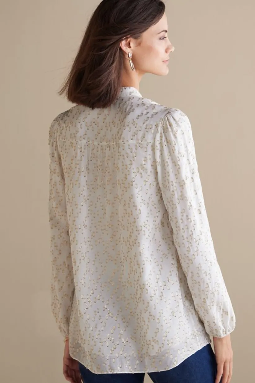 Mila Metallic Blouse