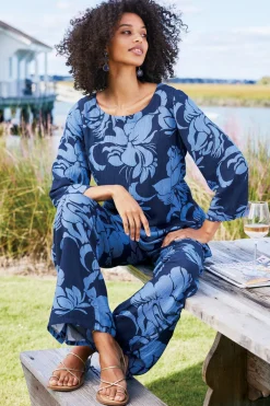 Oceo Gauze Wide-Leg Pants