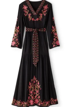 Onyx Embellished Maxi Dress