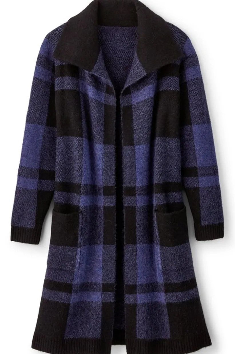 Posh Plaid Cardigan