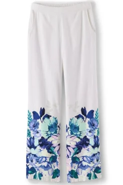 Ronna Linen Blend Wide Leg Pants