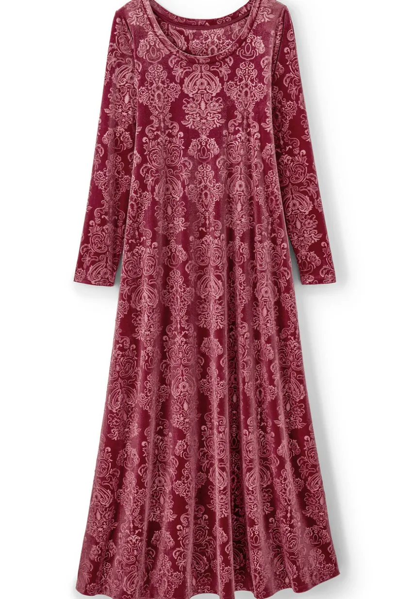 Santiago Embossed Velvet Dress