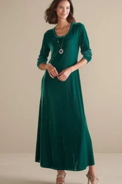 Santiago Stretch Velvet Dress