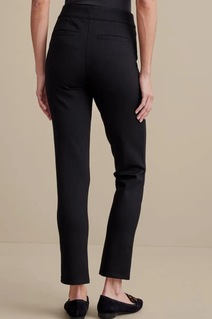 Soft Essential Ponte Slim Ankle Pants