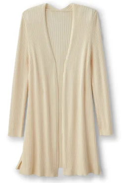 Soft Essential Ribbed Long Cardi
