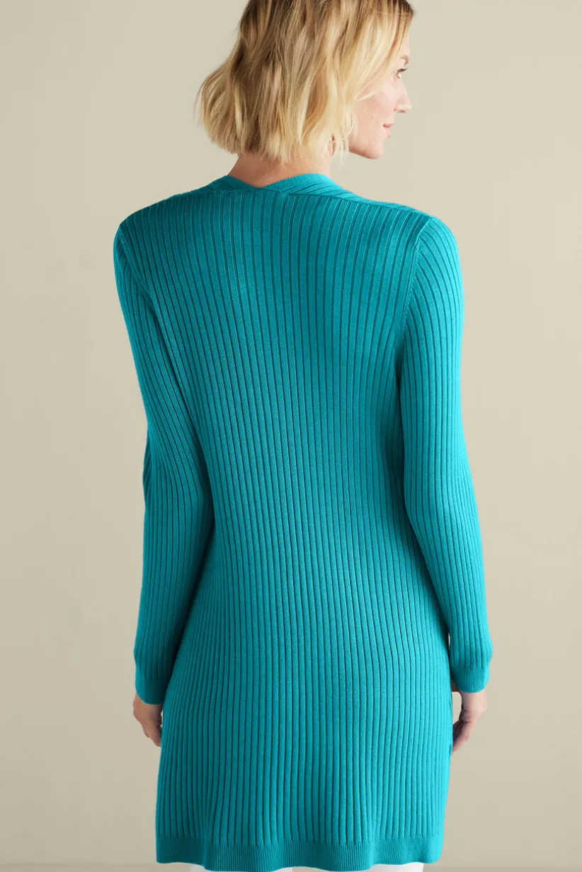 Soft Essential Ribbed Long Cardi