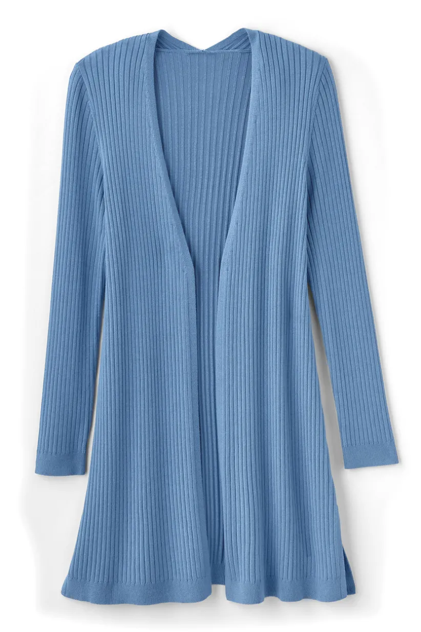 Soft Essential Ribbed Long Cardi