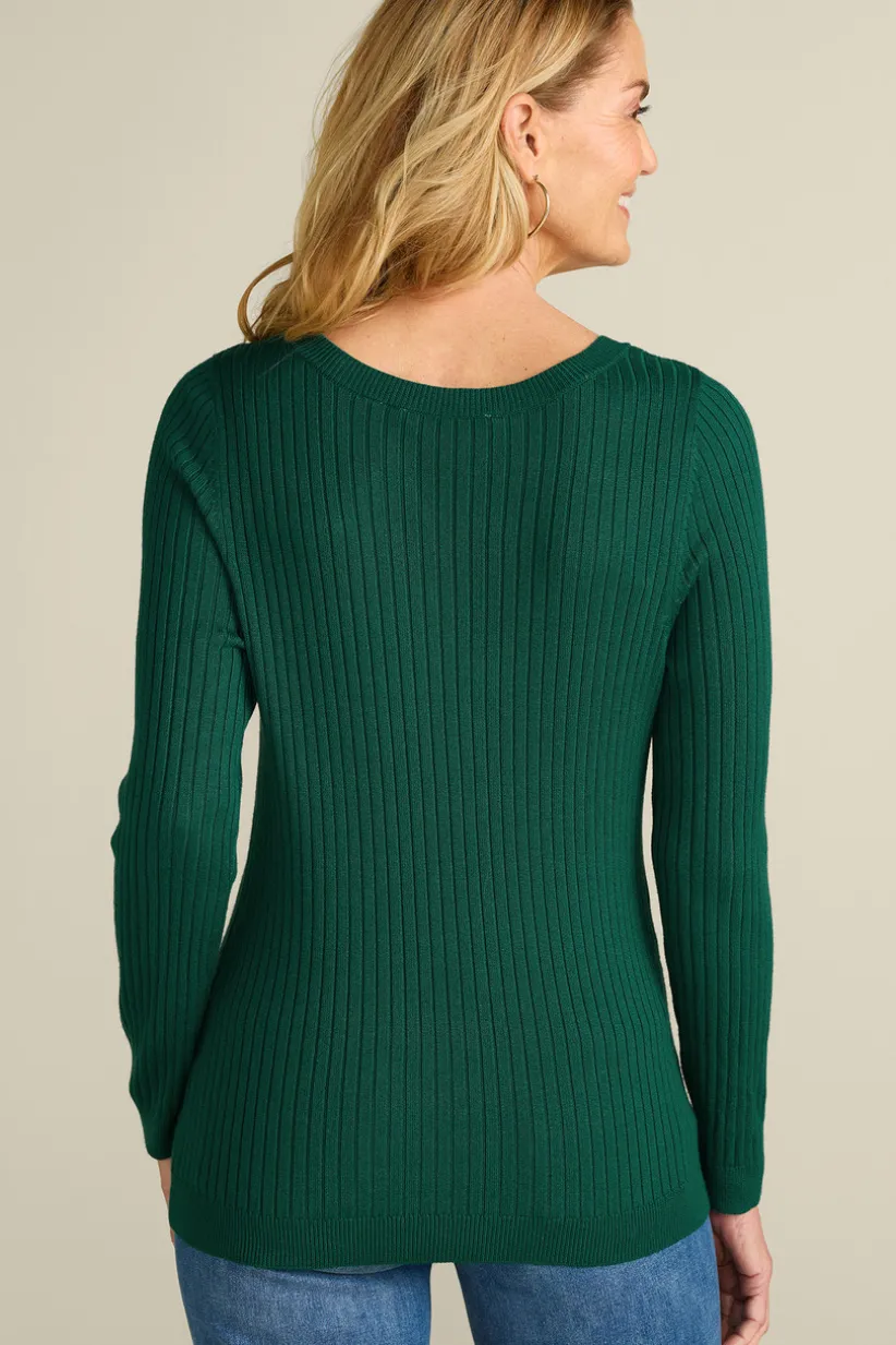 Soft Essential Ribbed Pullover Sweater