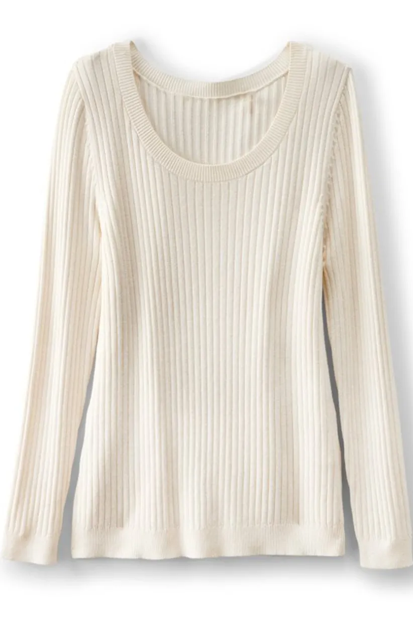 Soft Essential Ribbed Pullover Sweater