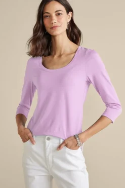 Soft Essential Supima 3/4 Sleeve Tee