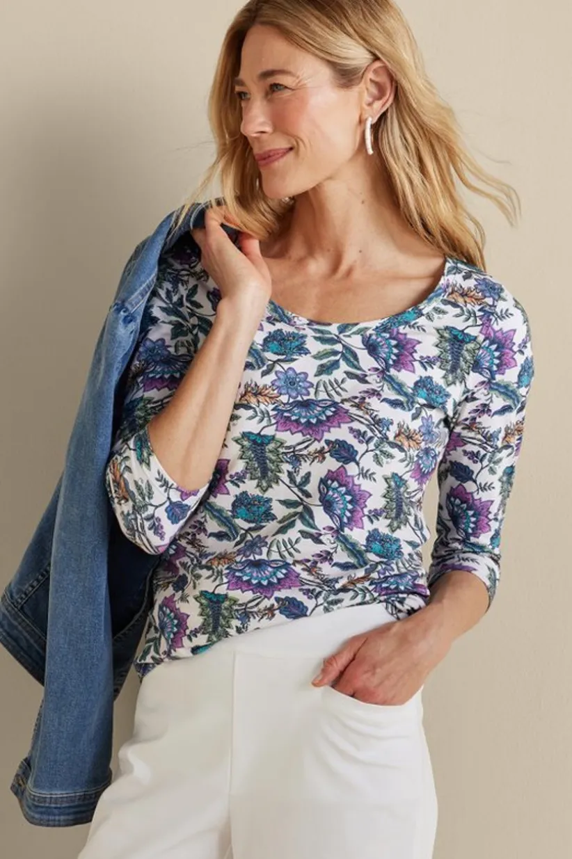 Soft Essential Supima 3/4 Sleeve Tee I