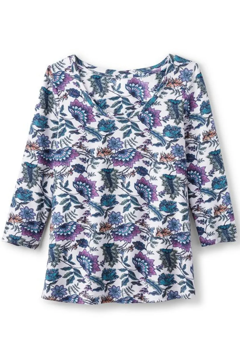 Soft Essential Supima 3/4 Sleeve Tee I