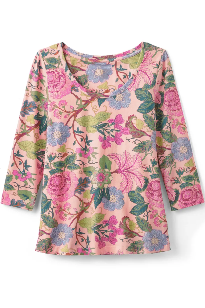 Soft Essential Supima 3/4 Sleeve Tee I