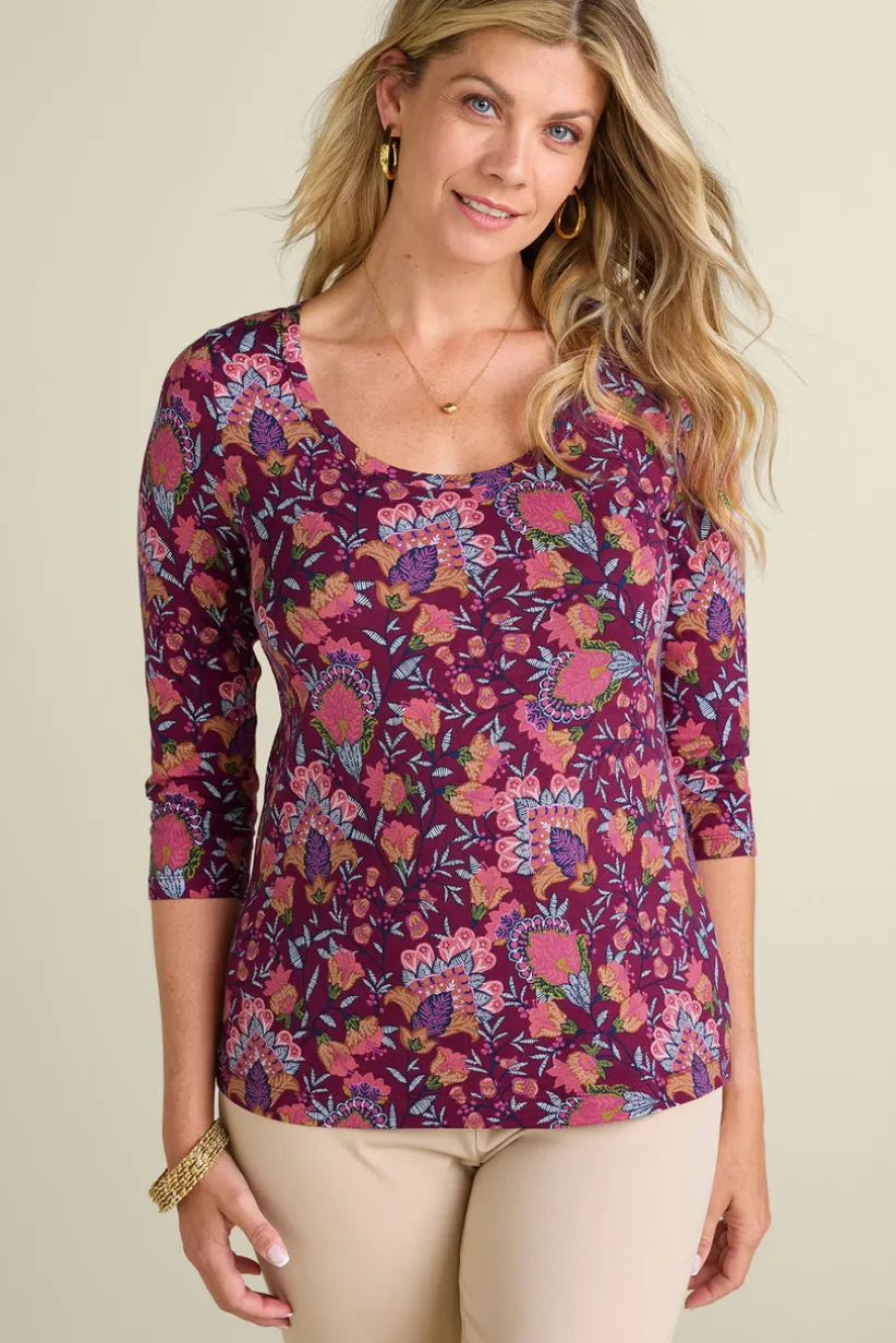 Soft Essential Supima 3/4 Sleeve Tee I
