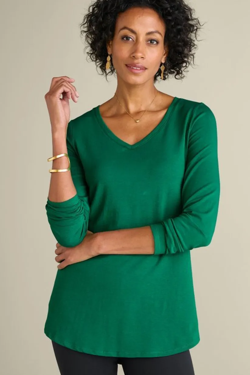 Soft Essential Supima Isabel Long Sleeve Tunic